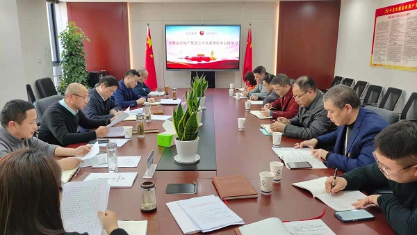 安徽乐盈VI官网地产集团公司召开2021年度党委理论学习中心组第一次学习扩大会
